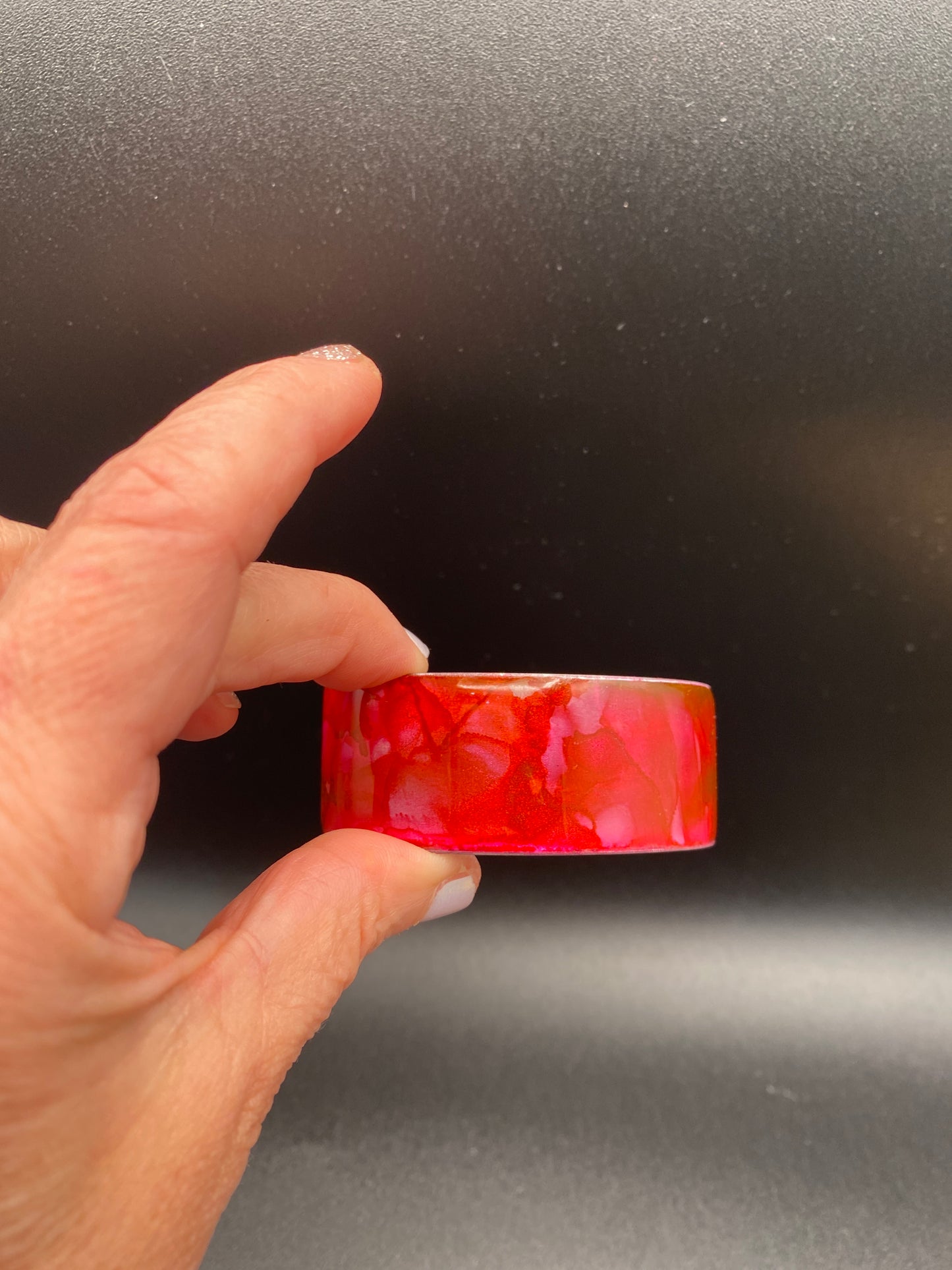 Aluminum Cuff (Rose Red)