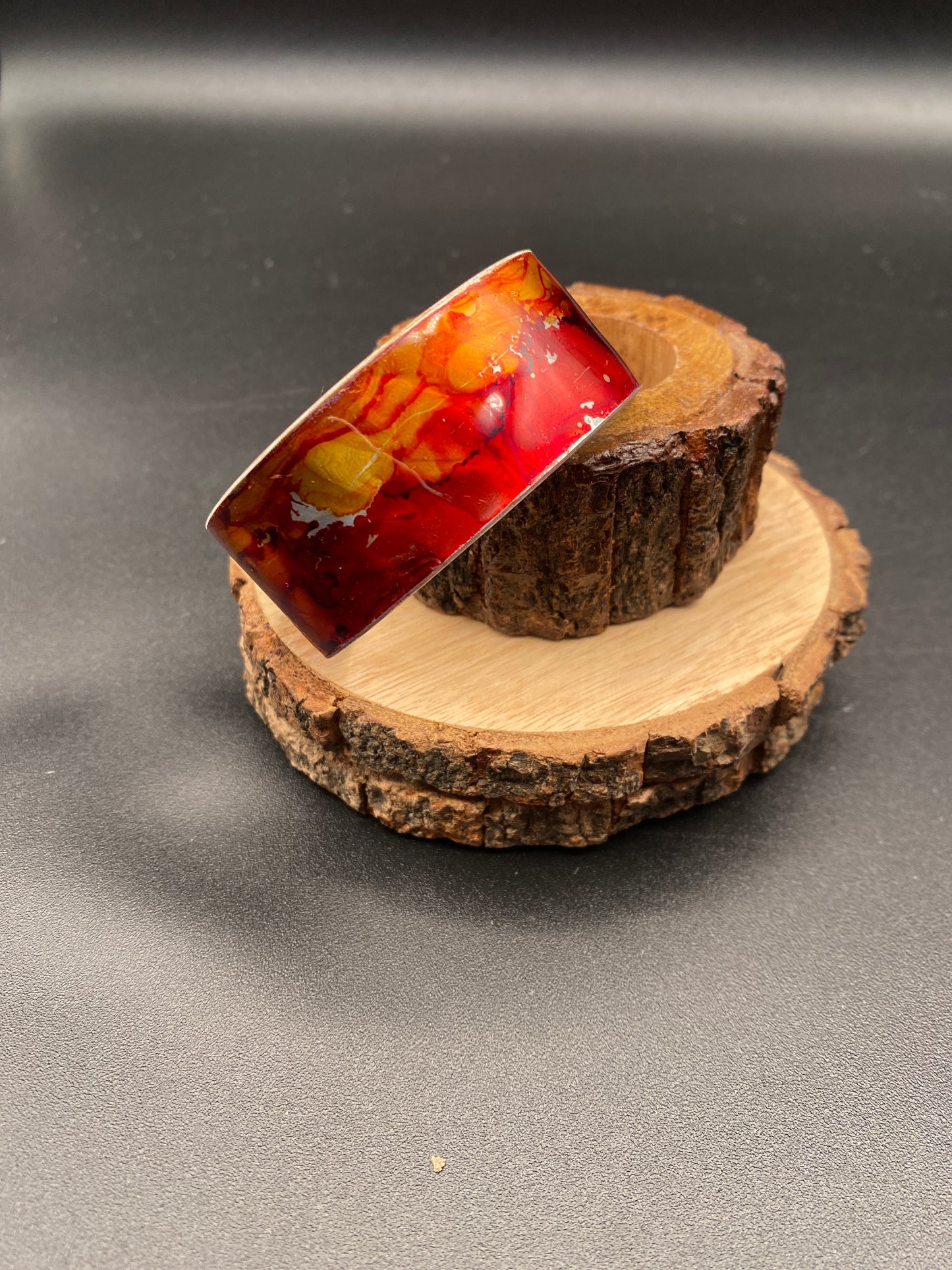 Aluminum Cuff (Orange & Red)