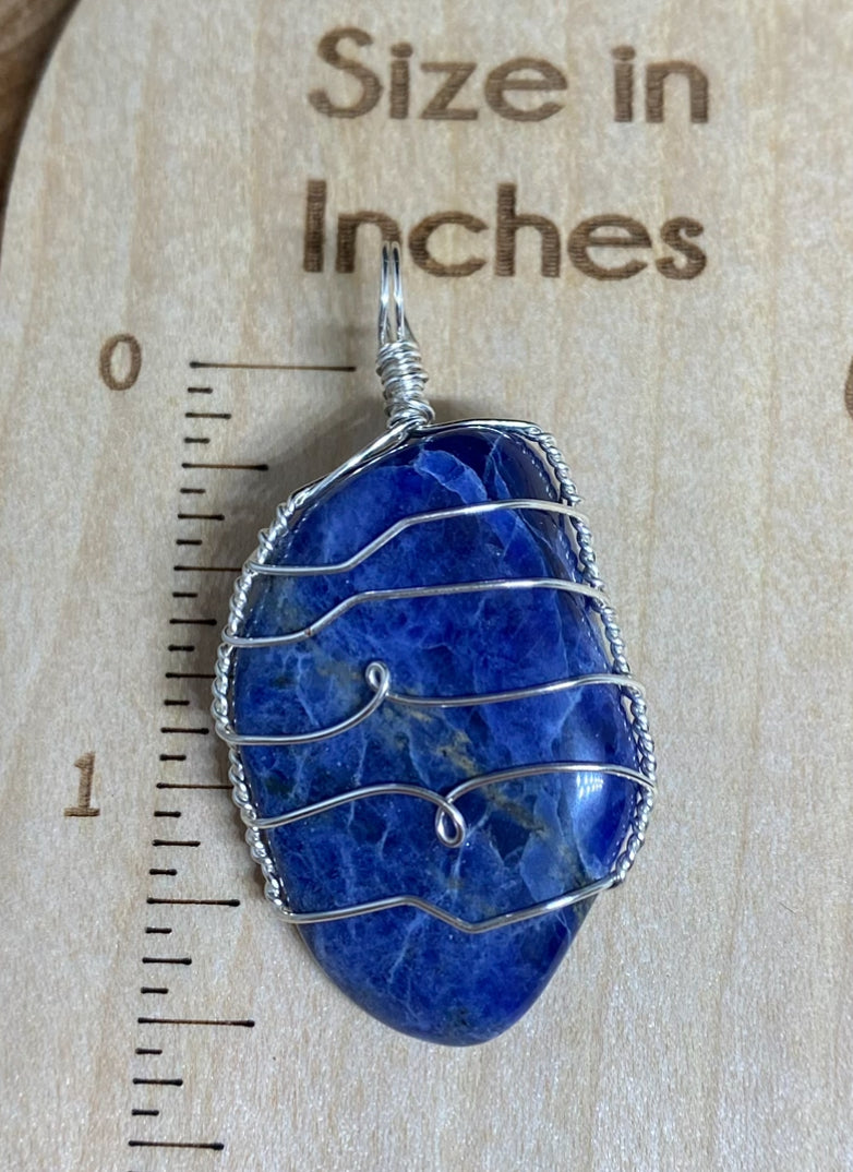 Wire Wrapped Gemstone “Sodalite”