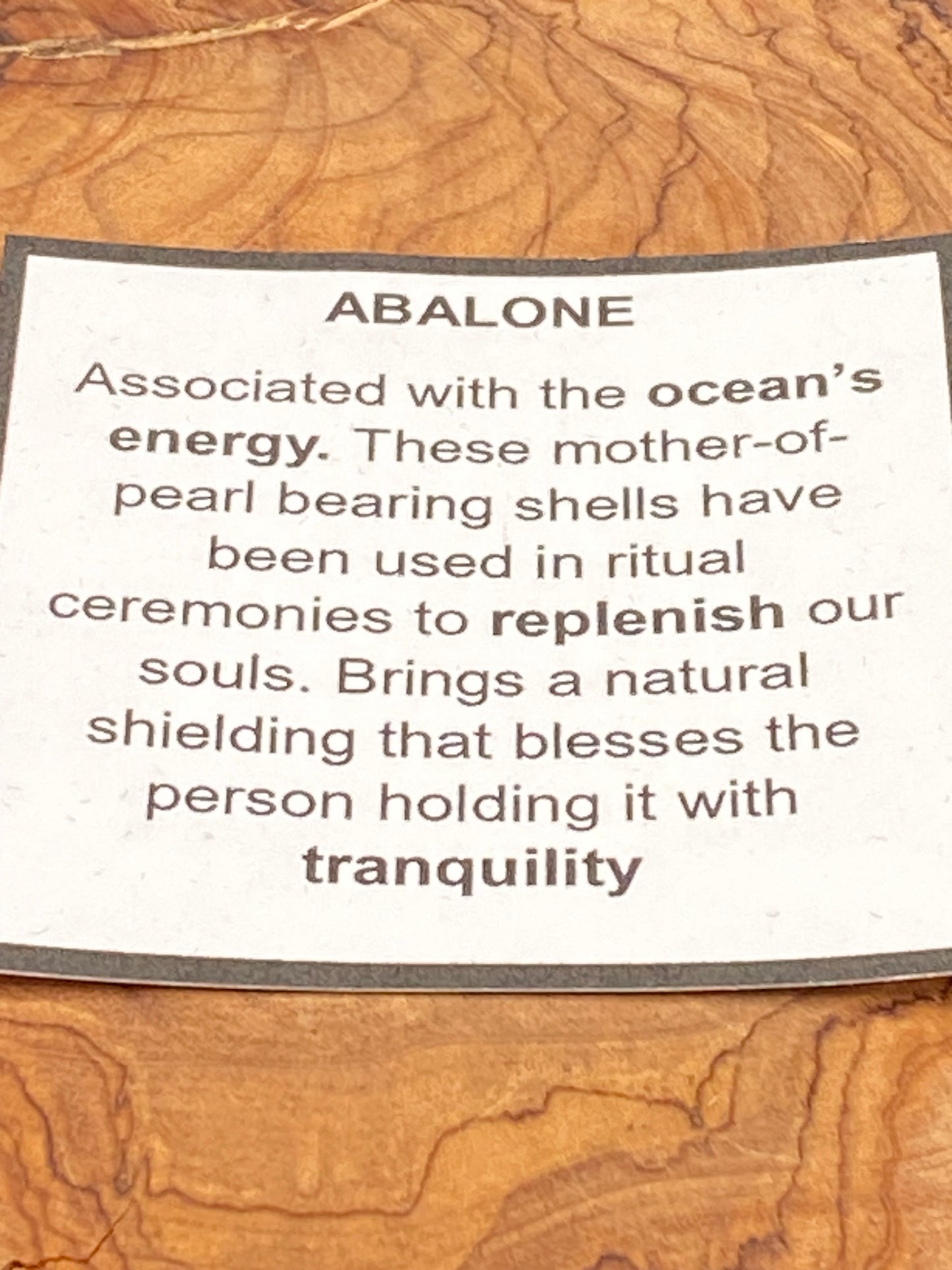 Wire Wrapped Gemstone (Abalone)