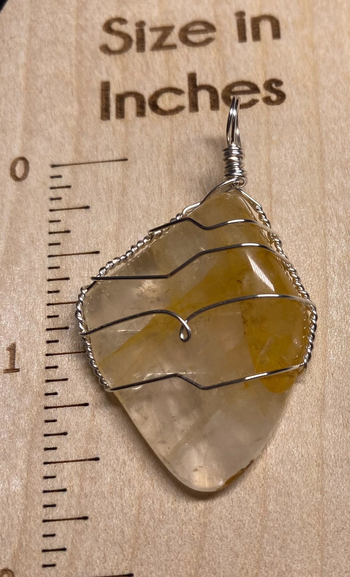 Wire Wrapped Gemstone “Fire Quartz”