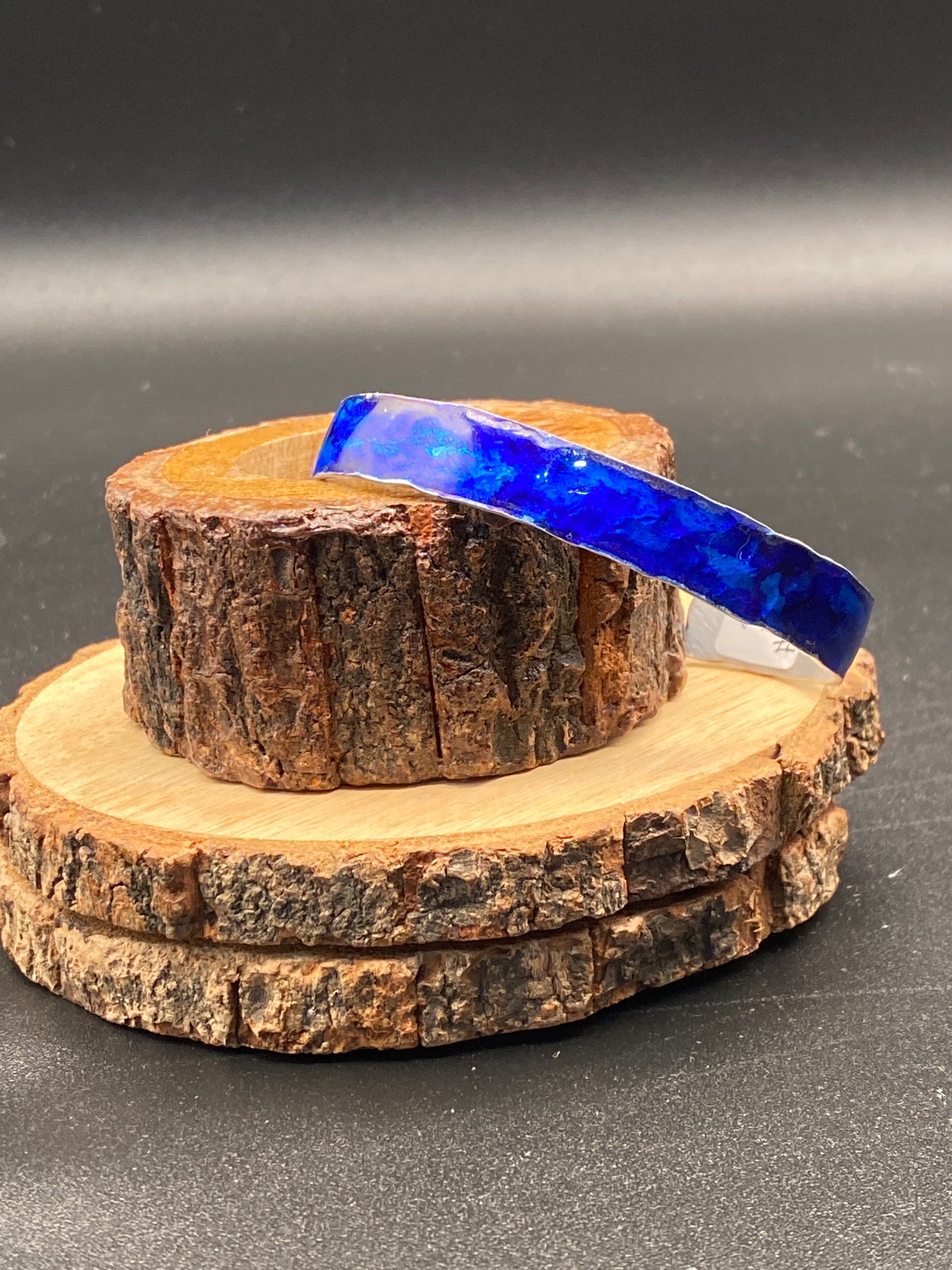 Thin Aluminum Cuff (Dark Blue)