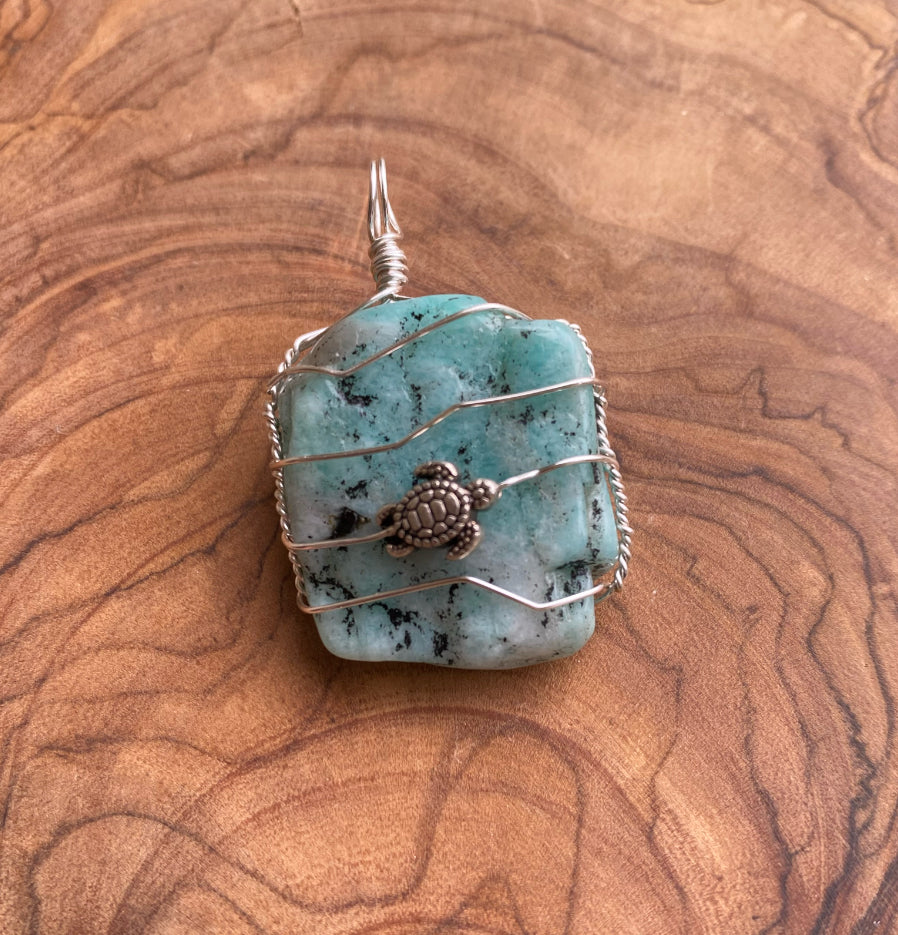 Wire Wrapped Gemstone “Amazonite”