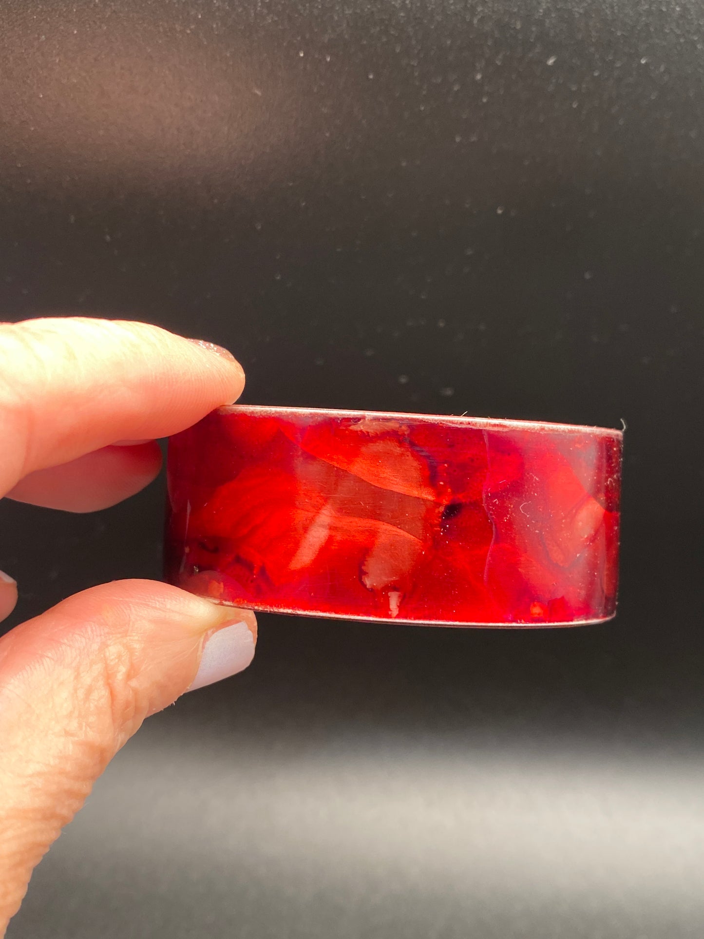 Aluminum Cuff (Dark Red)