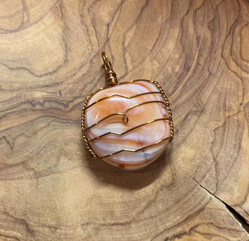 Wire Wrapped Gemstone “Sardonyx”