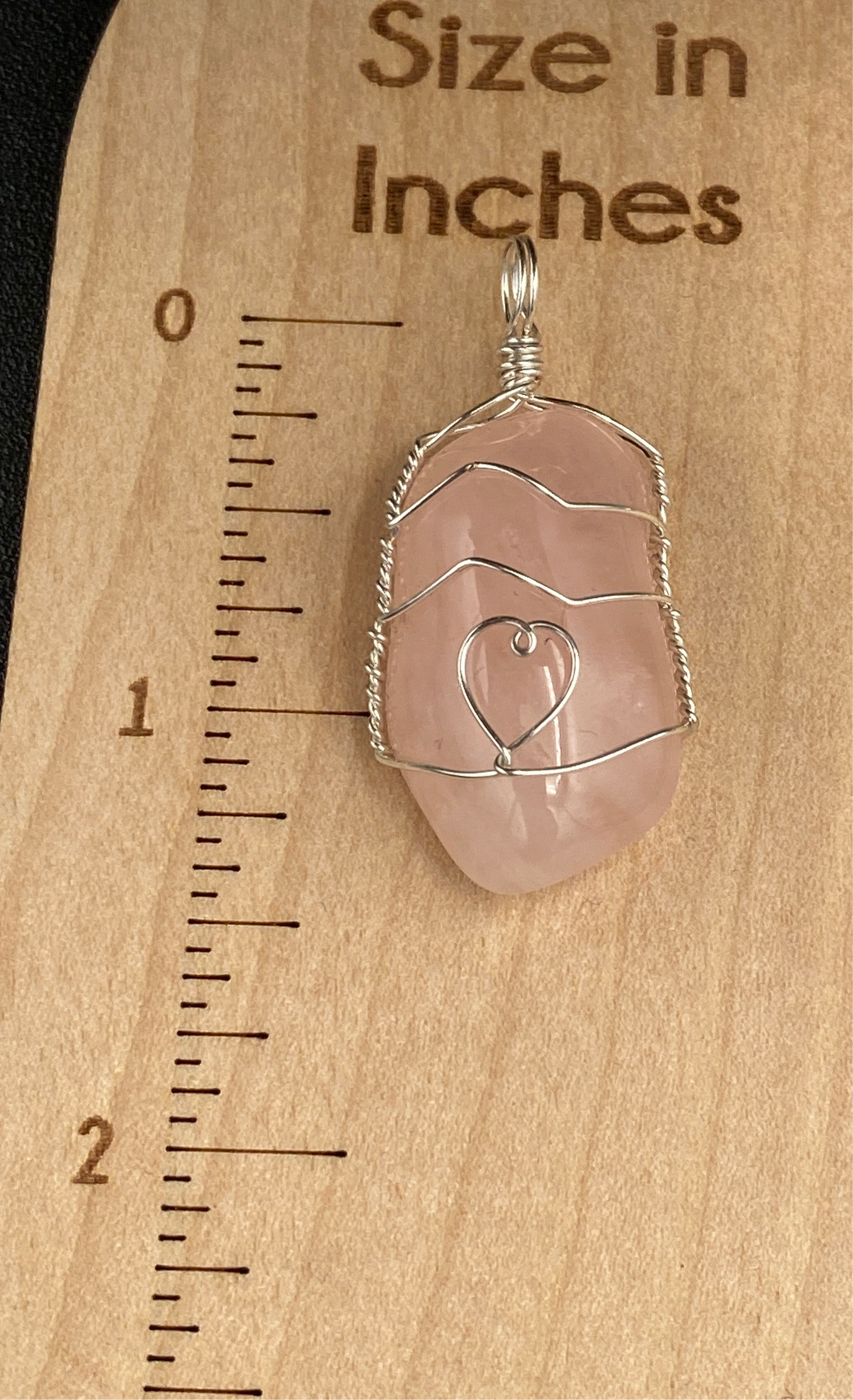 Wire Wrapped Gemstone “Rose Quartz”
