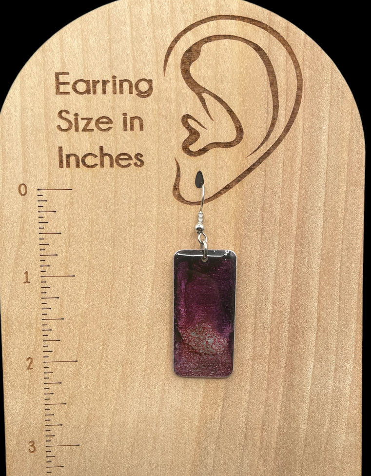 Aluminum Earrings (Purple Haze)
