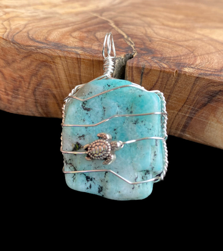 Wire Wrapped Gemstone “Amazonite”