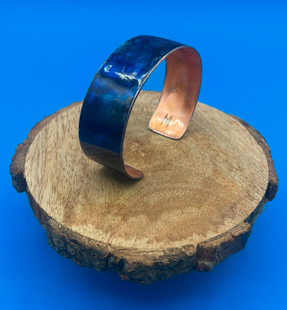Copper Cuff (Dark Blue)