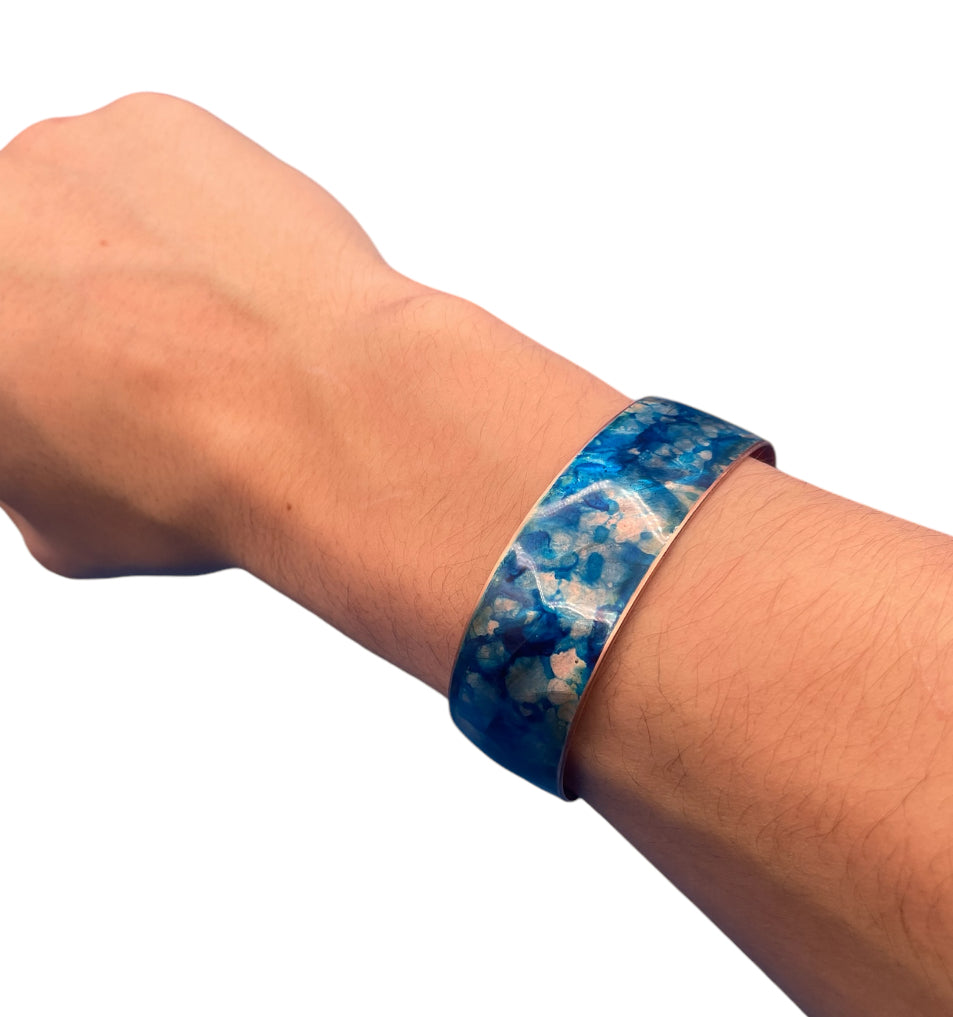 Copper Cuff (Blue)