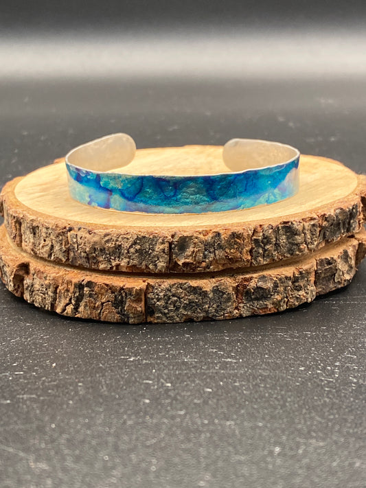 Thin Aluminum Cuff (Blue)
