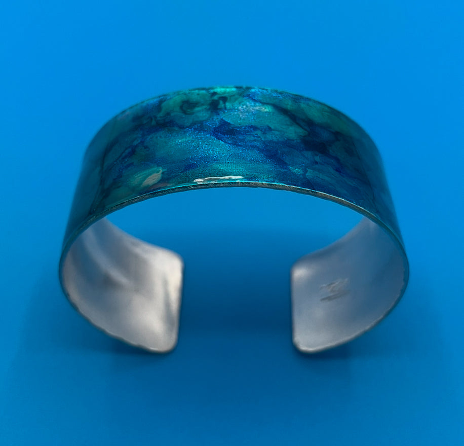 Aluminum Cuff (Sparkling Blue)