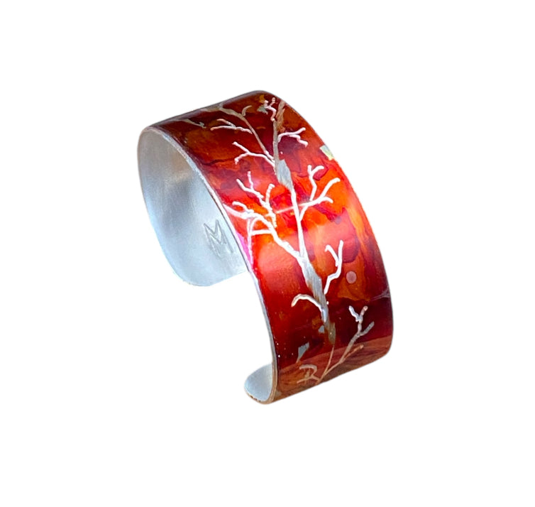 Aluminum Cuff (Orange & Red)