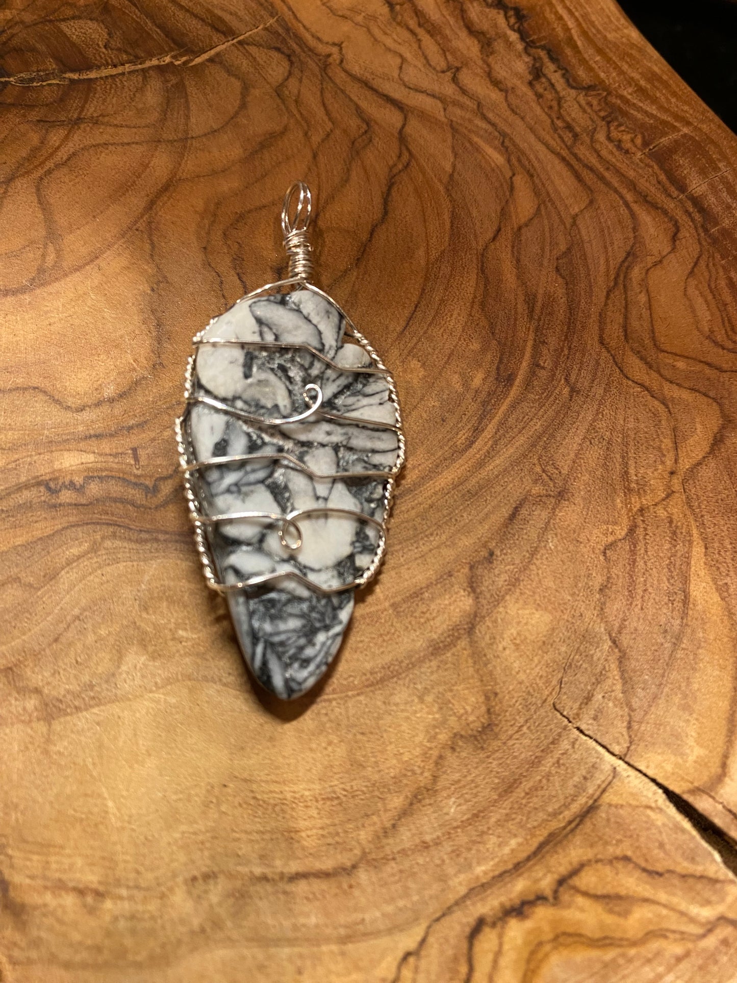 Wire Wrapped Gemstone “Pinolith”