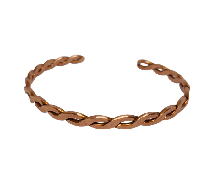 Copper Bracelet “Braided & Polished”
