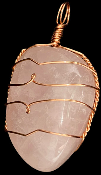 Wire Wrapped Gemstone “Rose Quartz”