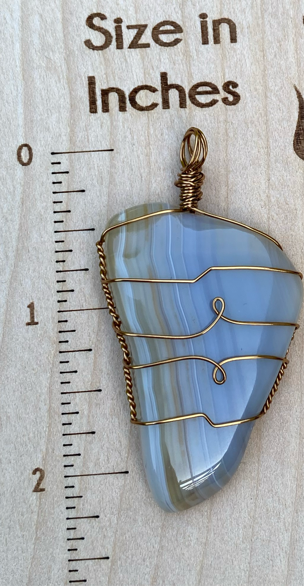 Wire Wrapped Gemstone “Brazilian Agate”