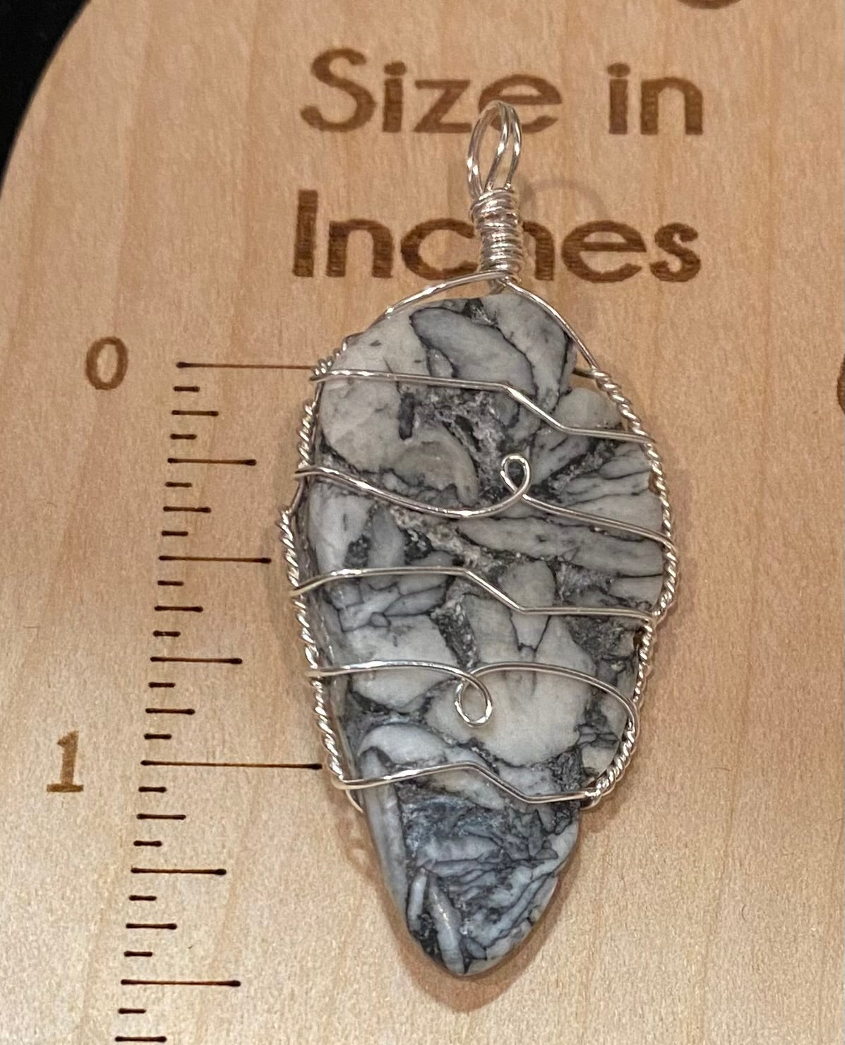 Wire Wrapped Gemstone “Pinolith”