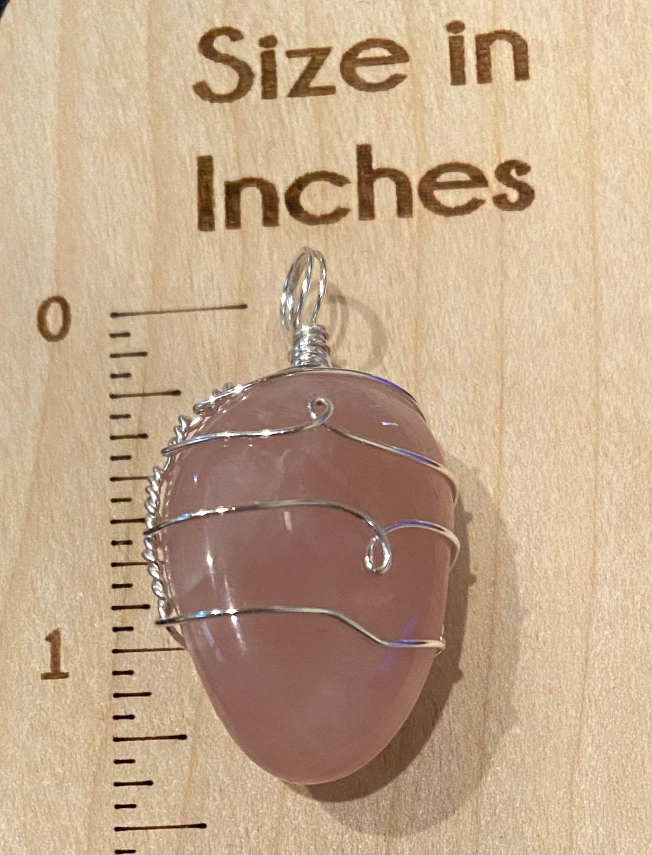 Wire Wrapped Gemstone “Rose Quartz”