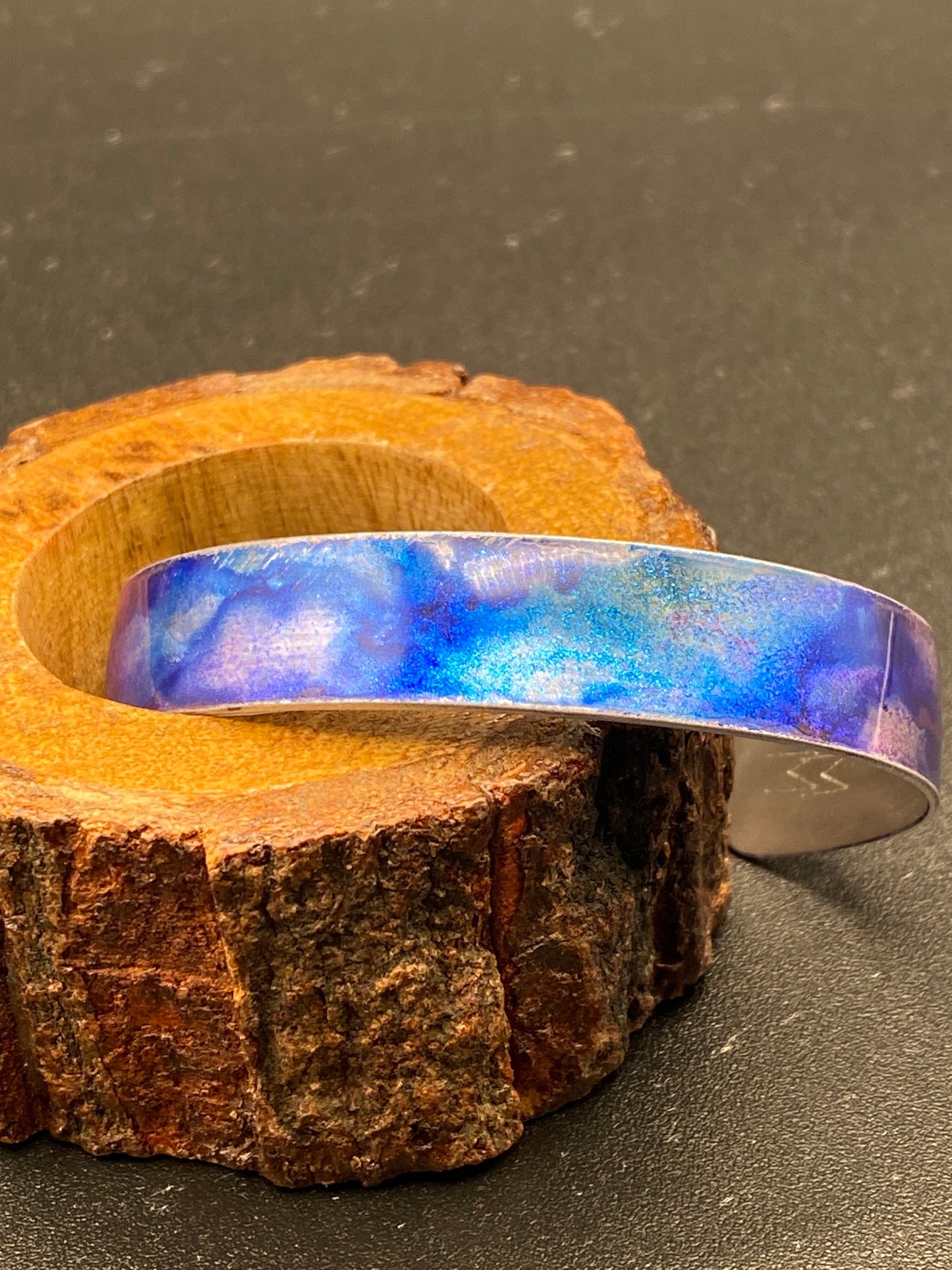 Aluminum Cuff (Sparkling Blue & Purple)