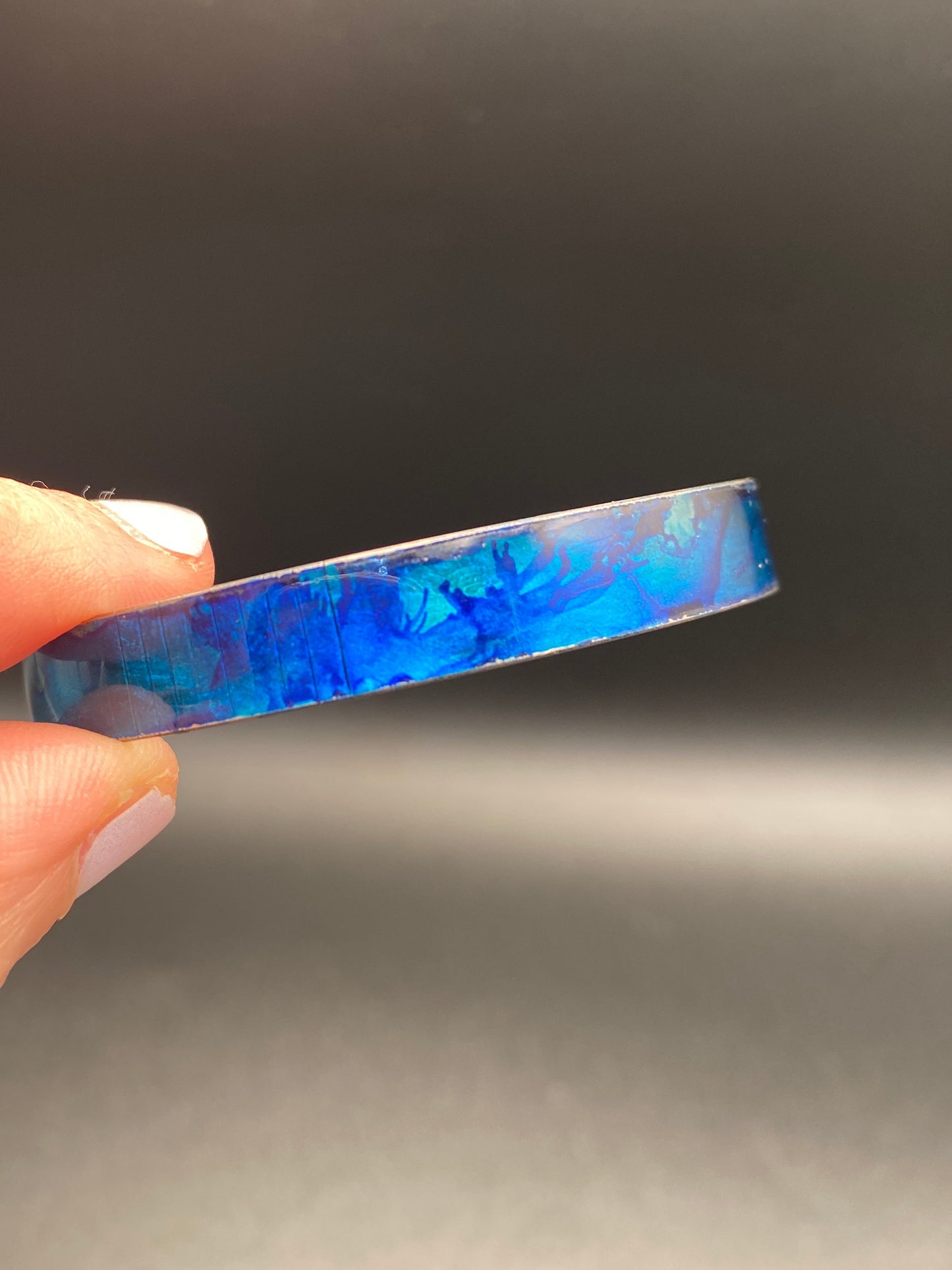 Thin Aluminum Cuff (Blue)