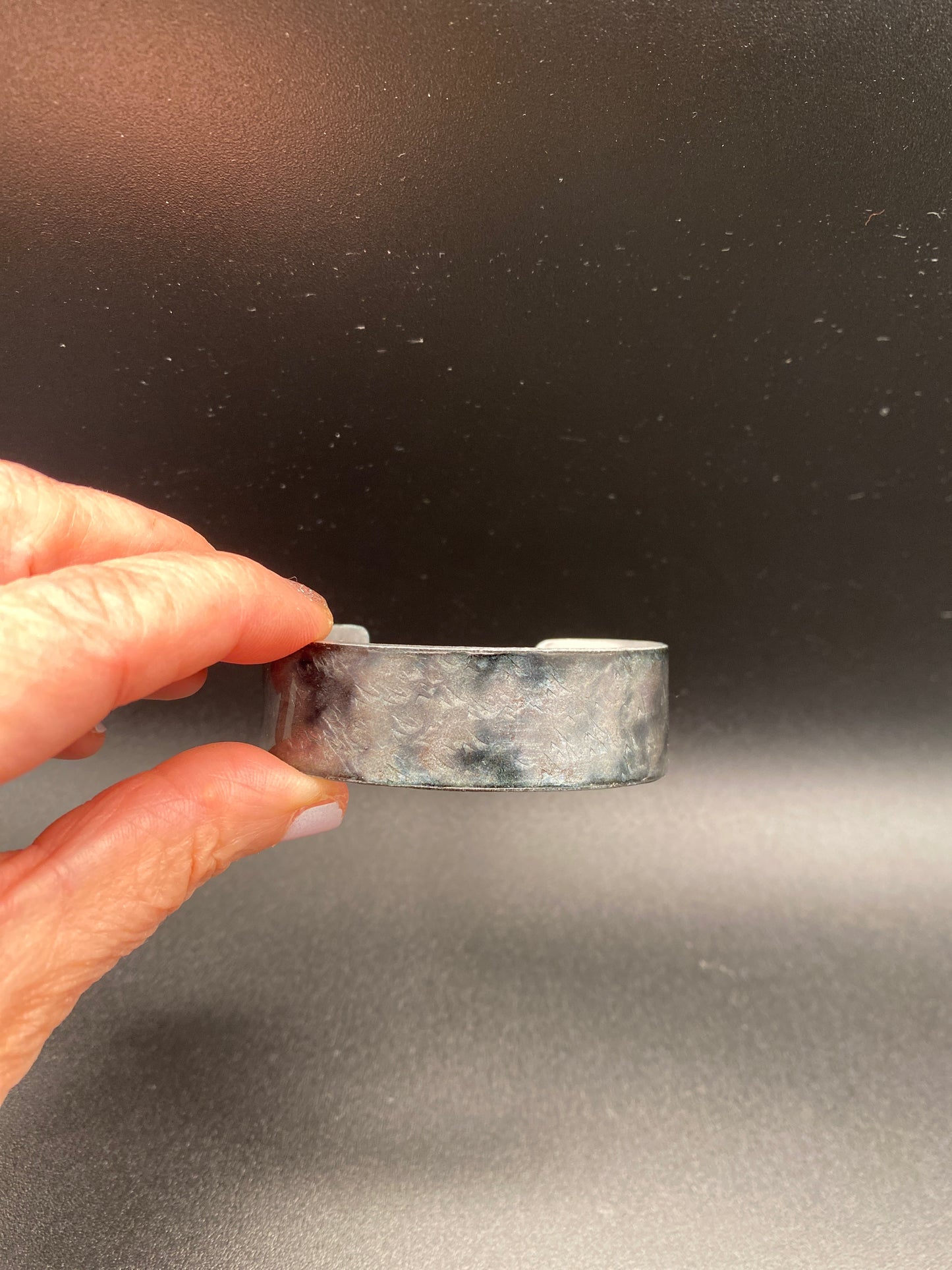 Aluminum Cuff (Silver/Black)