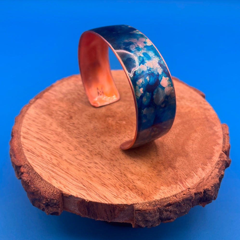 Copper Cuff (Blue)