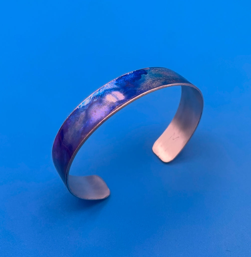 Aluminum Cuff (Sparkling Blue & Purple)