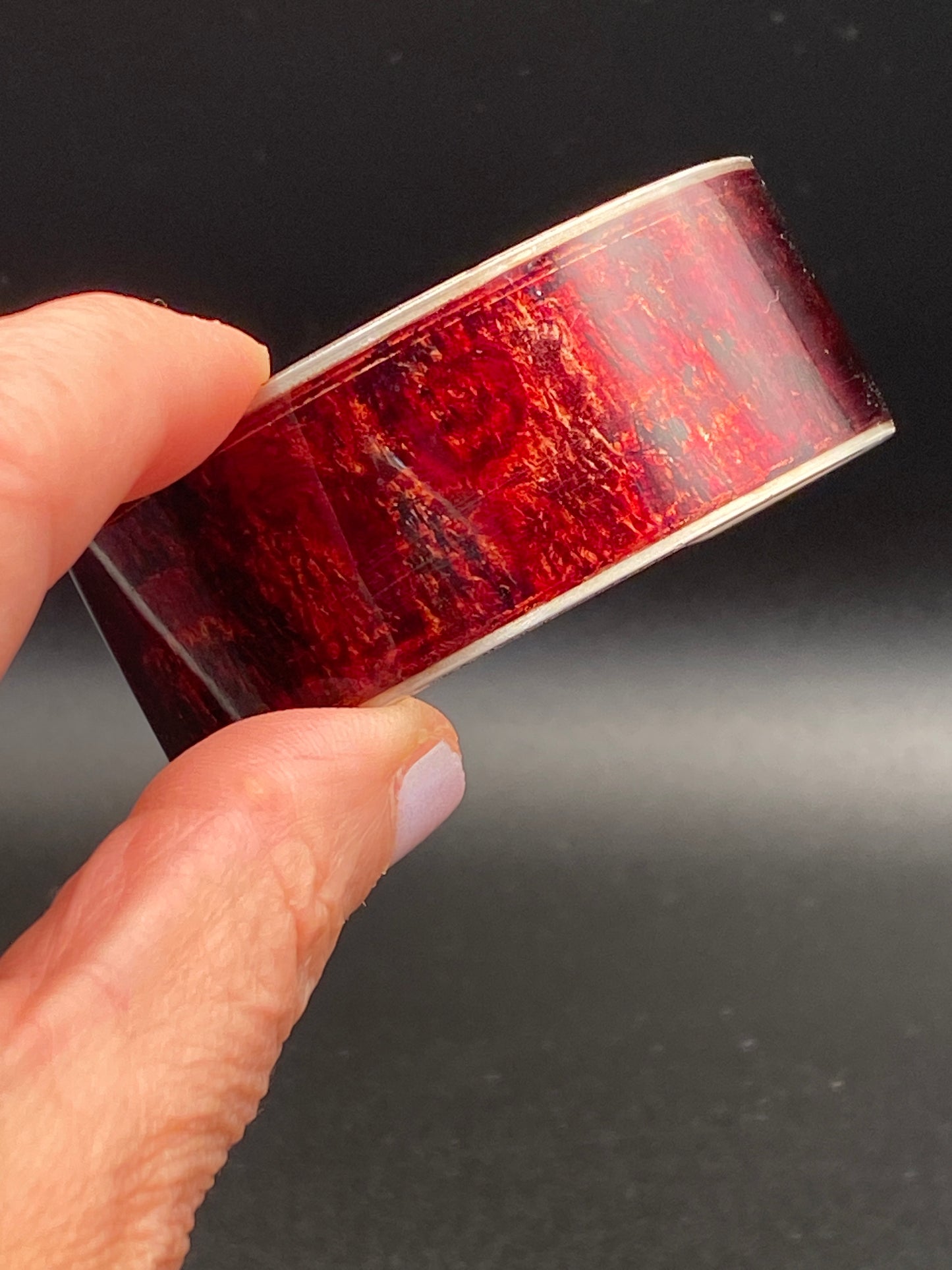 Aluminum Cuff (Burgundy Red)