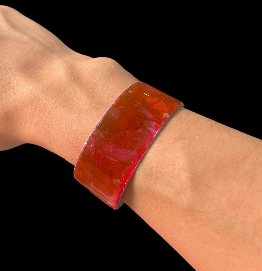 Aluminum Cuff (Rose Red)