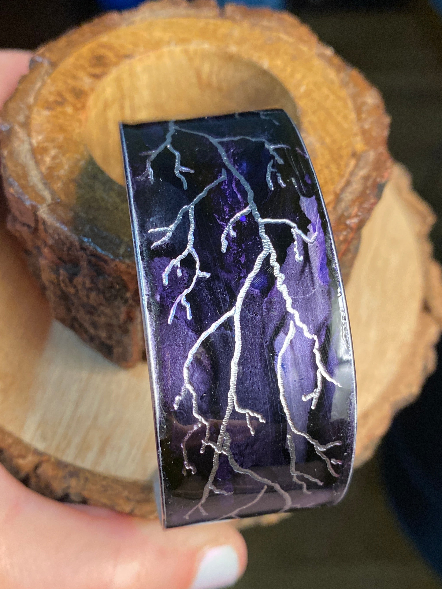 Aluminum Cuff (Dark Purple)