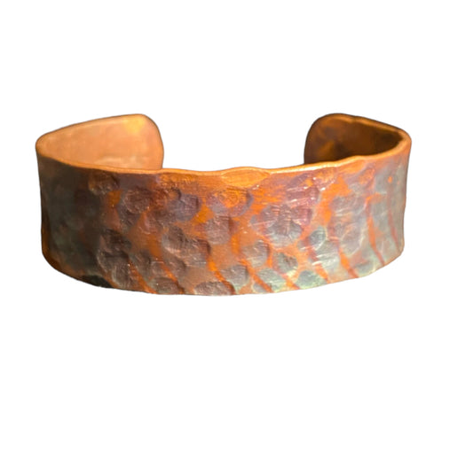 Fire Painted Copper Bracelet