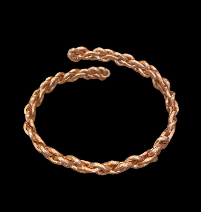 Twisted Chain Link Copper Bracelet