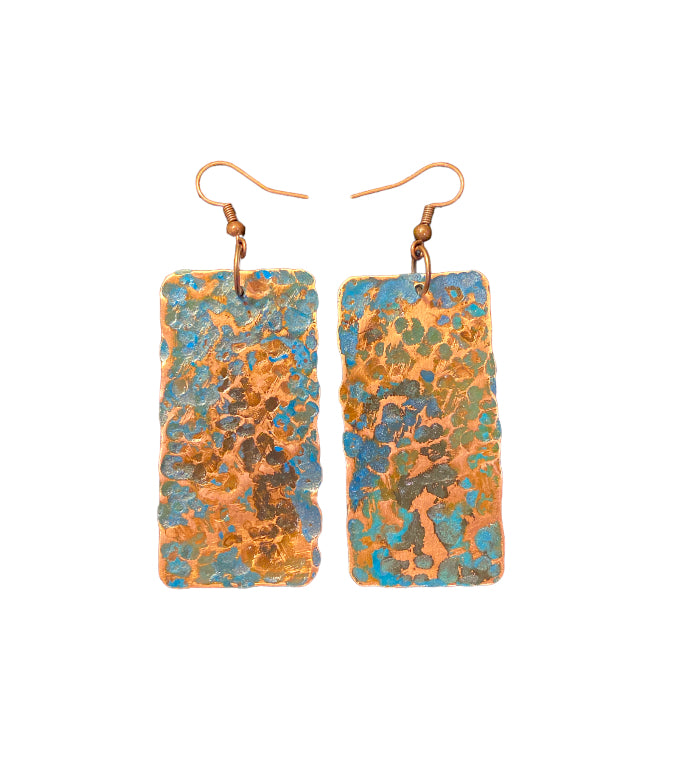 Patina Copper Earrings