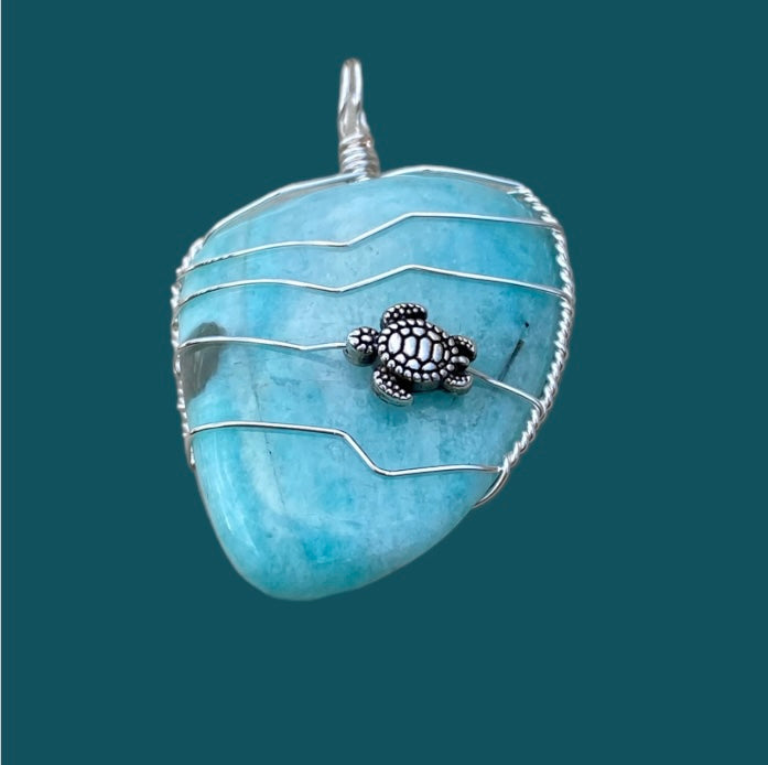 Wire Wrapped Gemstone “Amazonite“