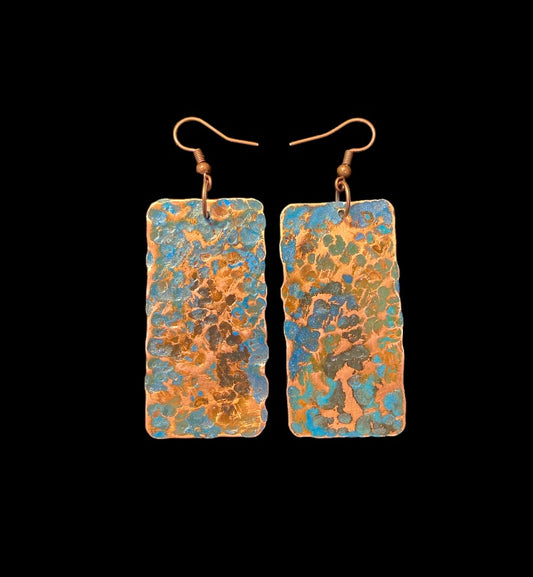 Patina Copper Earrings