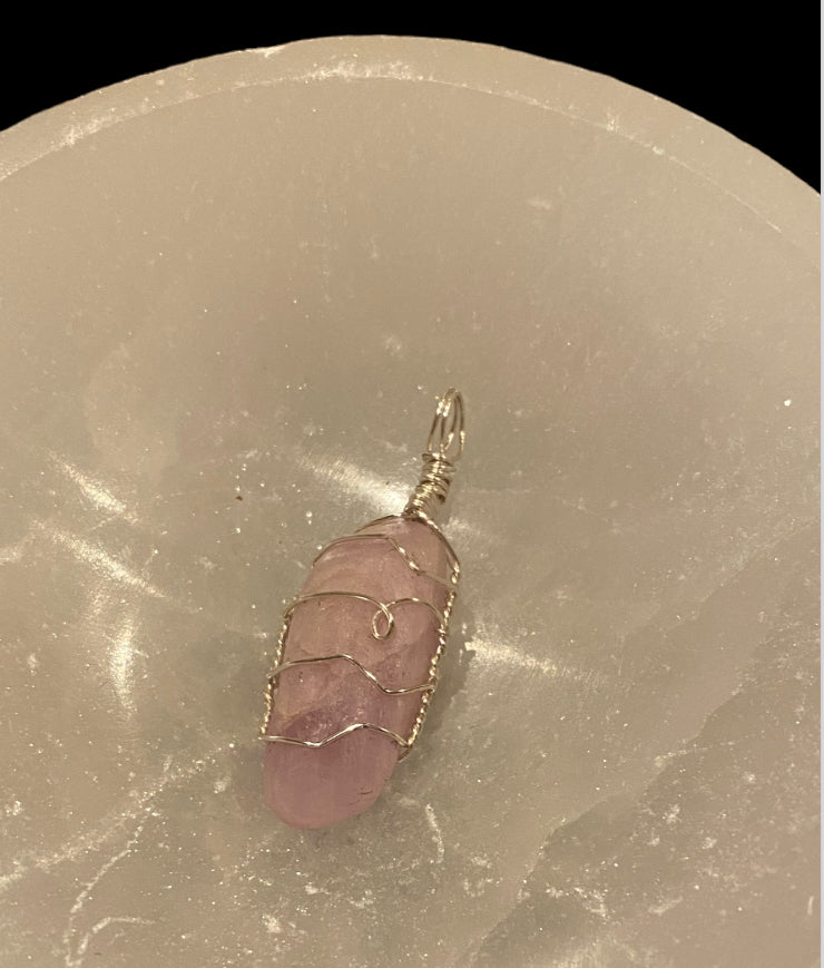 Wire Wrapped Gemstone “Kunzite”