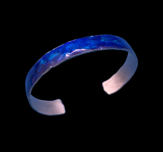 Thin Aluminum Cuff (Dark Blue)