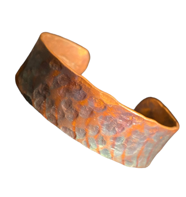 Fire Painted Copper Bracelet