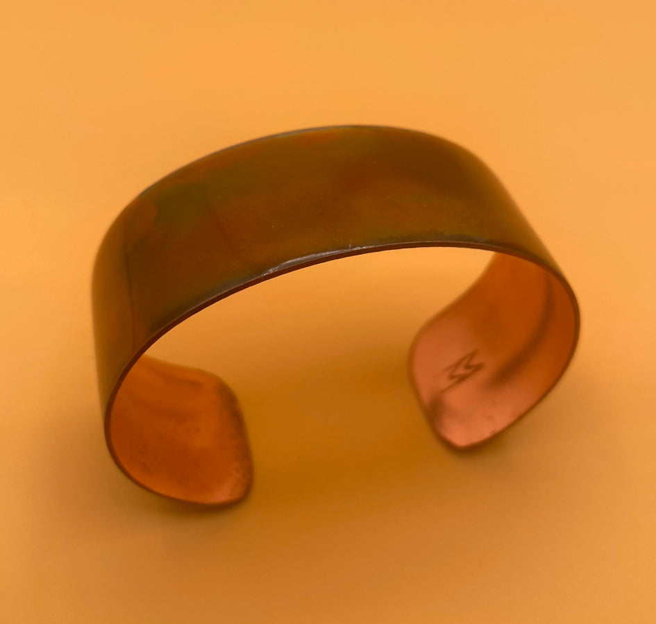 Fire Painted Copper Bracelet