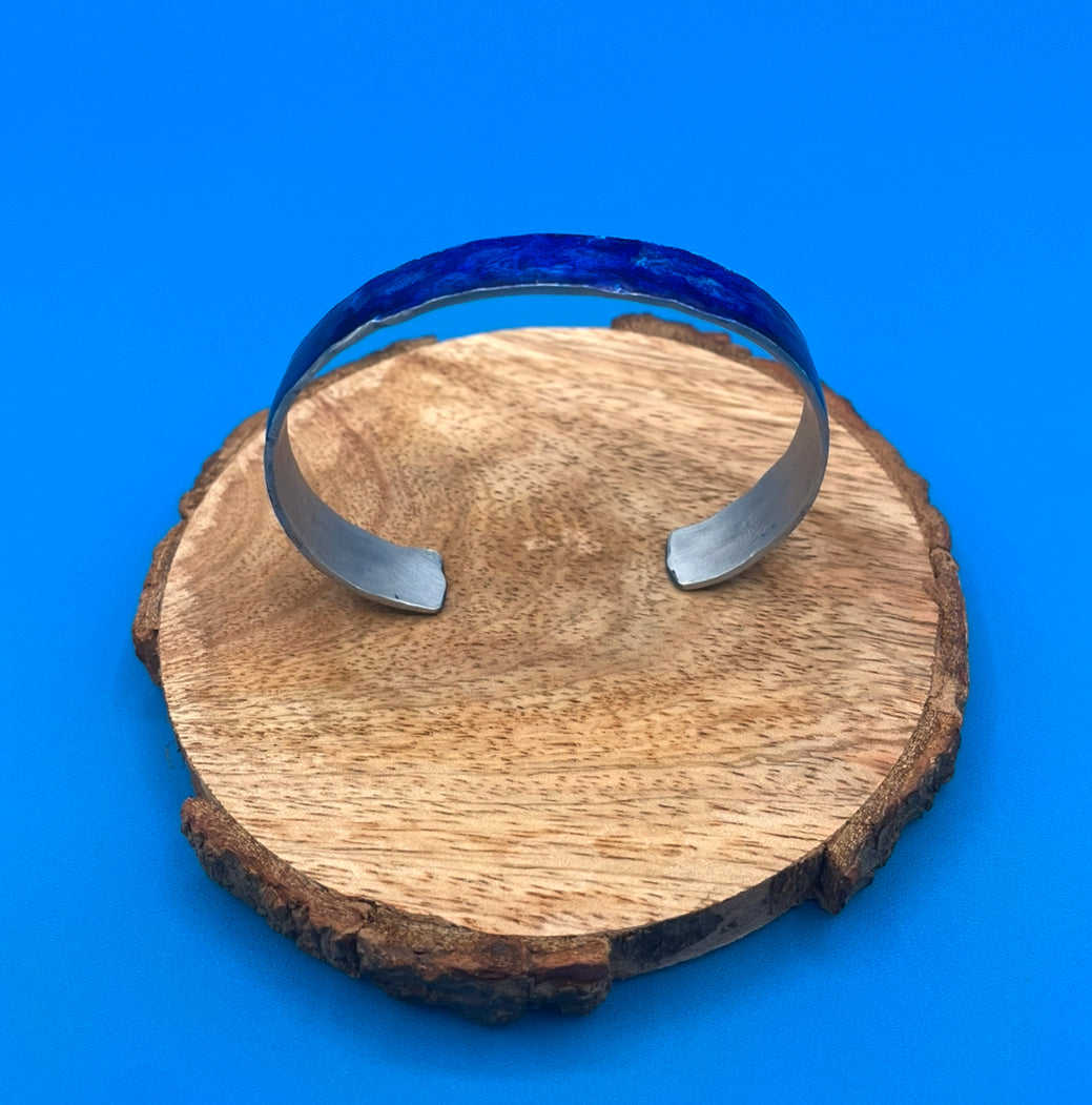 Thin Aluminum Cuff (Dark Blue)