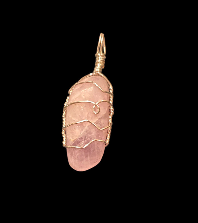 Wire Wrapped Gemstone “Kunzite”