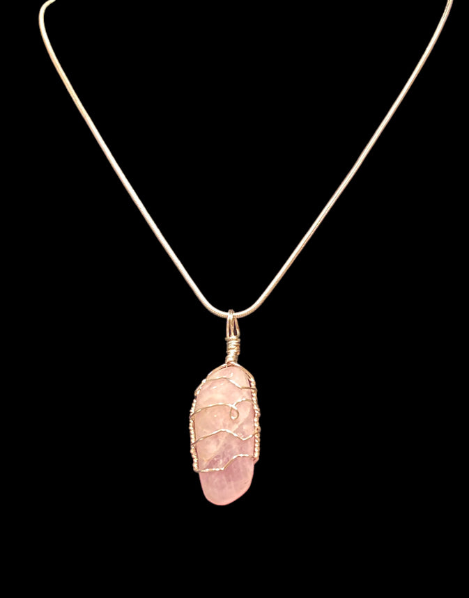 Wire Wrapped Gemstone “Kunzite”