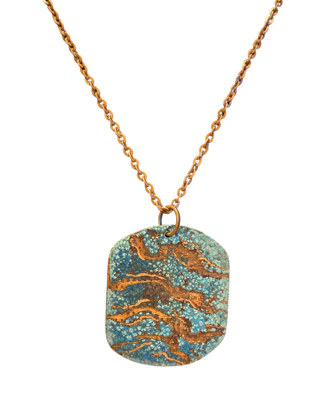 Patina Copper Necklace